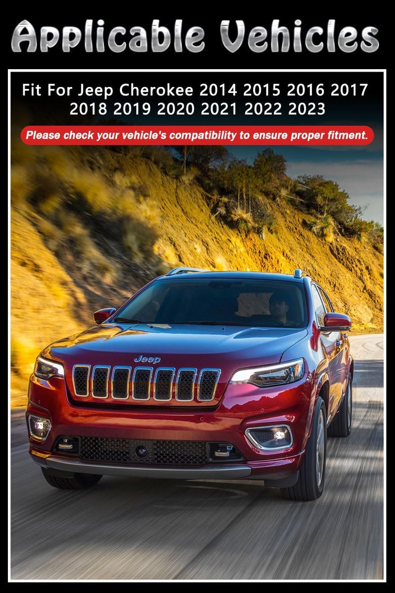 BriYorWay Vent Shades Rain Guards for Jeep Cherokee 2014 2015 2016 2017 2018 2019 2020 2021 2022 2023 Accessories, for Jeep Cherokee Window Deflectors Window Visors - Image 2